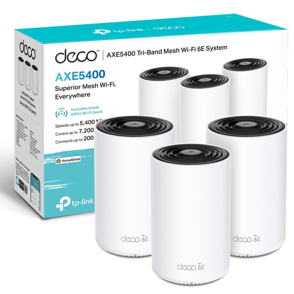 Tp-Link DECO XE75 3LÜ Wi-Fi 6 AXE5400 Tüm Evi Kapsayan Mesh Wifi Sistemi